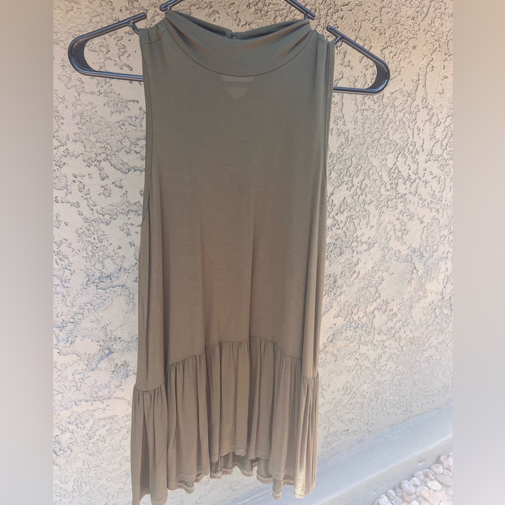 Sunday in Brooklyn (Anthropologie) Sleeveless Peplum Turtleneck Top